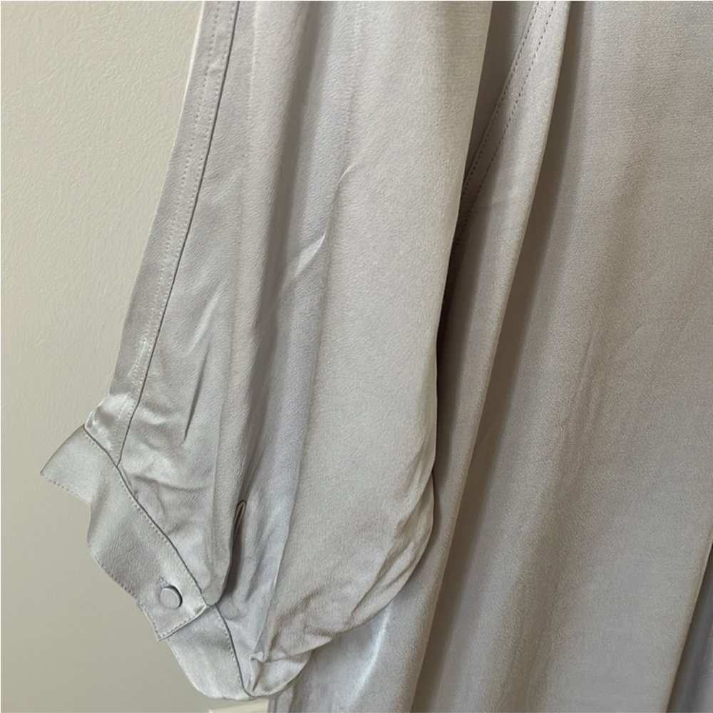 NWT REISS silver grey Mccarthy Shirt Dress, size US 6 - Picture 9 of 12